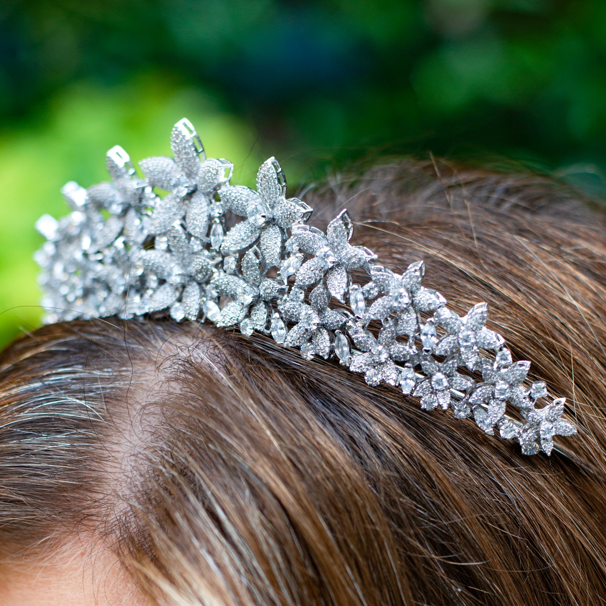 Tiara Blanche in argento placcato 925 e Swarovski