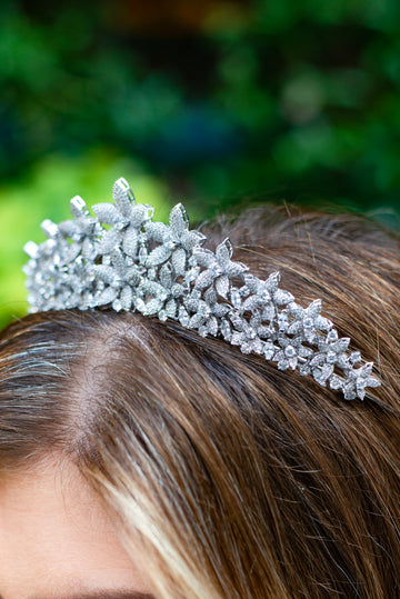 Tiara Blanche in argento placcato 925 e Swarovski