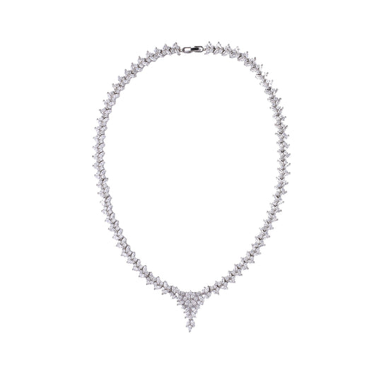 Collana Elizabeth in argento placcato 925 e Swarovski