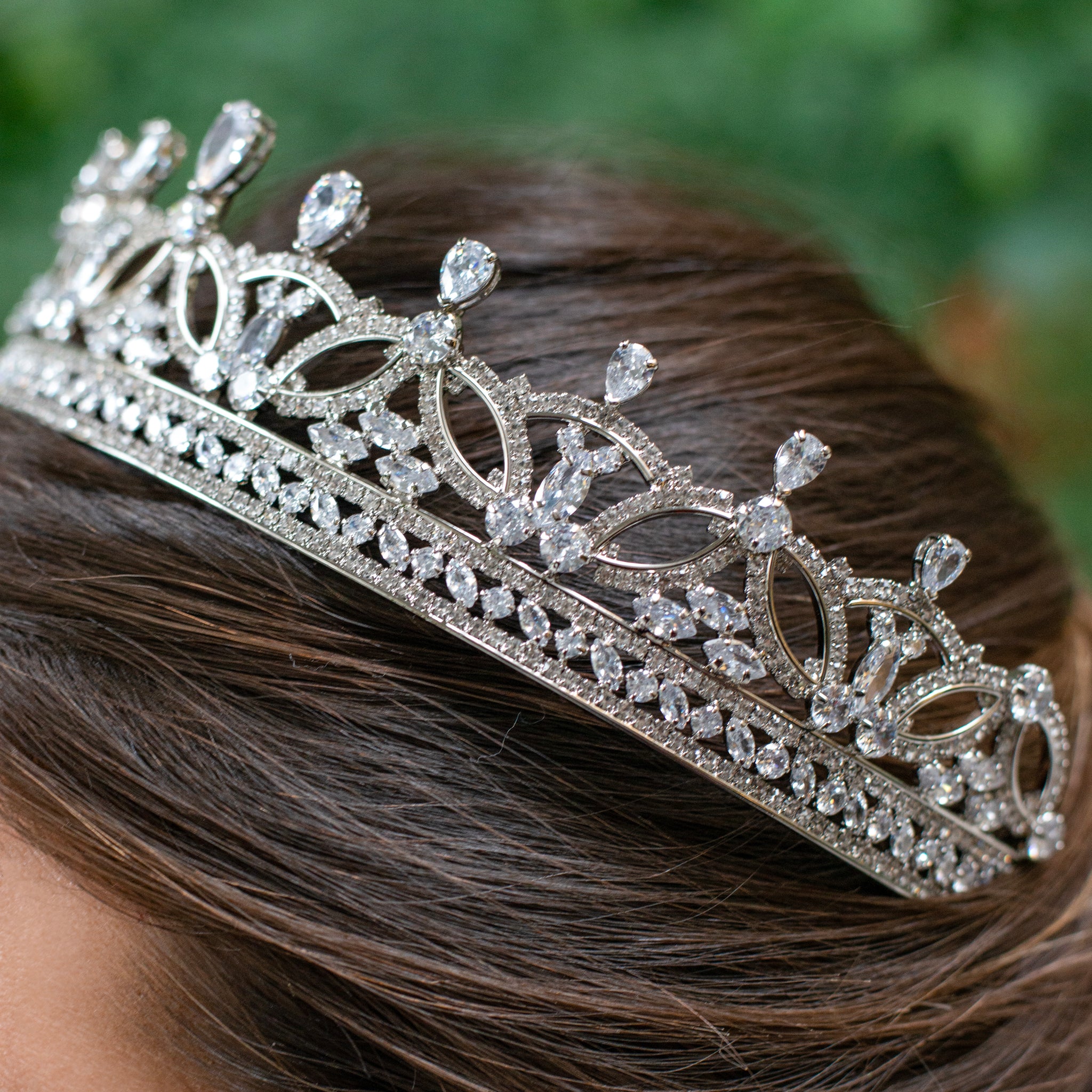 Tiara Emma in argento placcato 925 e Swarovski